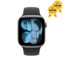 🤑 Saldi Watch 11 46mm grigio siderale Cinturino Sport nero S/M
