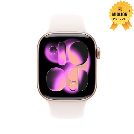 🤑 Saldi Watch 11 46 mm Oro rosa Cinturino Sport galassia S/M
