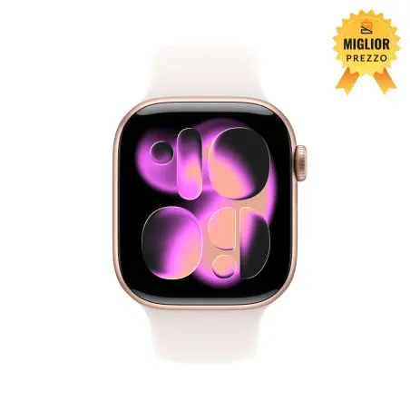 🤑 Saldi Watch 11 46 mm Oro rosa Cinturino Sport galassia S/M