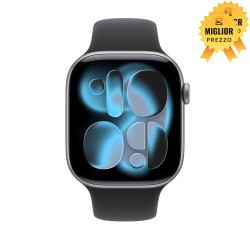 🤑 Saldi Watch 11 Cell 46mm grigio siderale Cinturino Sport nero S/M
