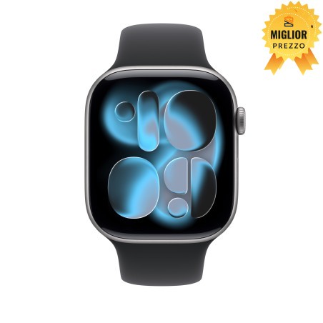 🤑 Saldi Watch 11 Cell 46mm grigio siderale Cinturino Sport nero S/M
