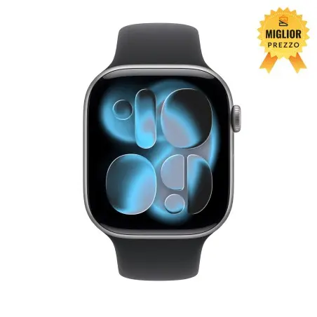 🤑 Saldi Watch 11 Cell 46mm grigio siderale Cinturino Sport nero S/M