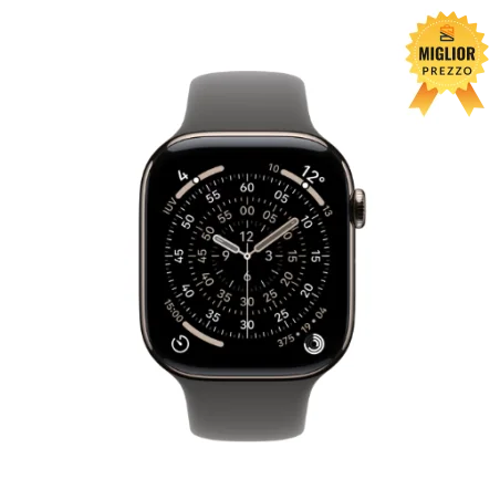 🤑 Saldi Watch 11&nbsp;Cell 46mm&nbsp;Titanio naturale Cinturino Sport grigio pietra S/M