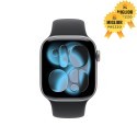 Watch 11 42mm grigio siderale Cinturino Sport nero M L