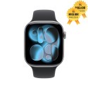 Watch 11 46mm grigio siderale Cinturino Sport nero M L