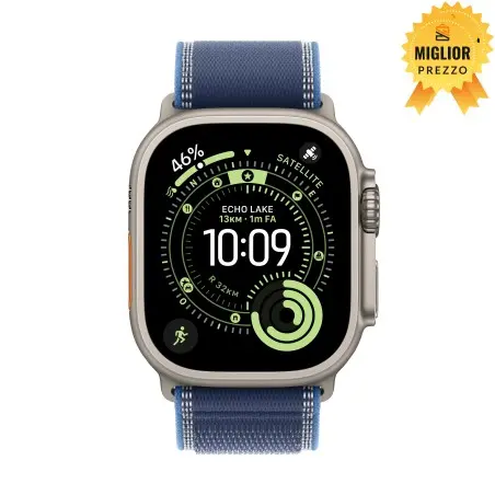 Watch Ultra 3 Cell 49mm TTitanio naturale Cinturino Sport blu brillante M L