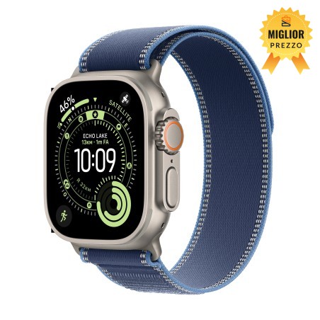 Watch Ultra 3 Cell 49mm Titanio naturale Cinturino Sport blu brillante S M