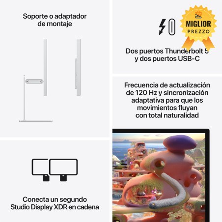 🤑 Saldi Studio Display XDR con vetro nanotexturizado e adaptador montaje VESA