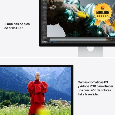 🤑 Saldi Studio Display XDR con vetro nanotexturizado e adaptador montaje VESA