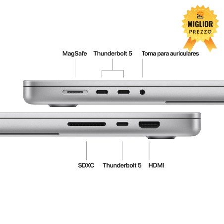 🤑 Saldi MacBook Pro 16 M5 Pro 24GB 1TB Argento