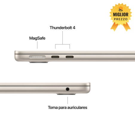 🤑 Saldi MacBook Air 13 M5 16GB 512GB Bianco estrella