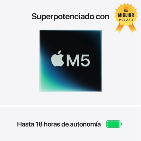 🤑 Saldi MacBook Air 13 M5 16GB 1TB Mezzanotte