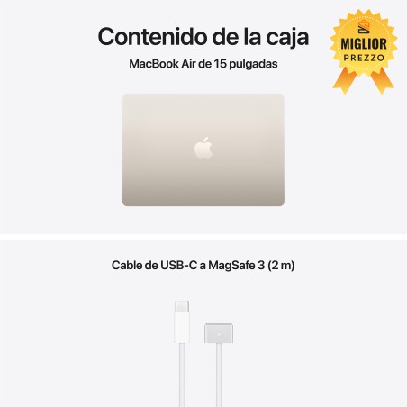 🤑 Saldi MacBook Air 15 M5 24GB 1TB Bianco estrella