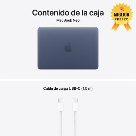 🤑 Saldi MacBook Neo A18 Pro 8GB 256GB Indaco