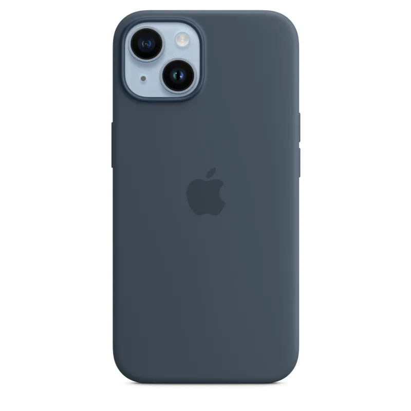 🤑 Saldi Custodia Silicone iPhone 14 Blu