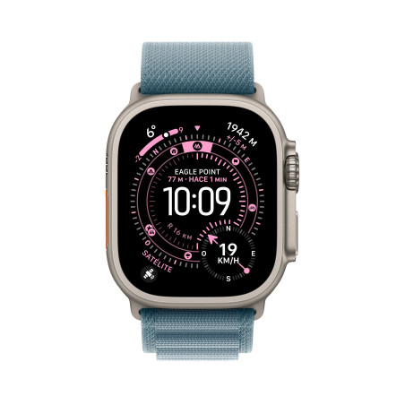 🤑 Saldi Watch Ultra 3 Cell 49mm Titanio naturale Cinturino Alpine Loop azzurro S