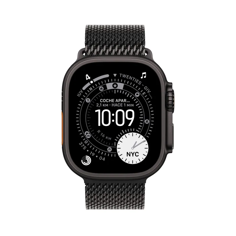 🤑 Saldi Watch Ultra 3 Cell 49mm Titanio nero siderale Cinturino Milanese nero L