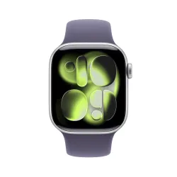 🤑 Saldi Watch 11 46 mm argento Cinturino Sport nebbia lilla M/L 1